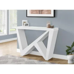 Monarch Console table - thick panel / asymmetrical base - 48