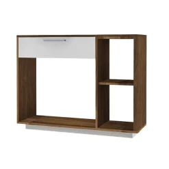 MEQ Console Table - White and Walnut White/Walnut Sale