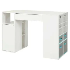 Meubles South Shore Counter-Height Craft Table With Storage - South Shore PURE WHITE Sale