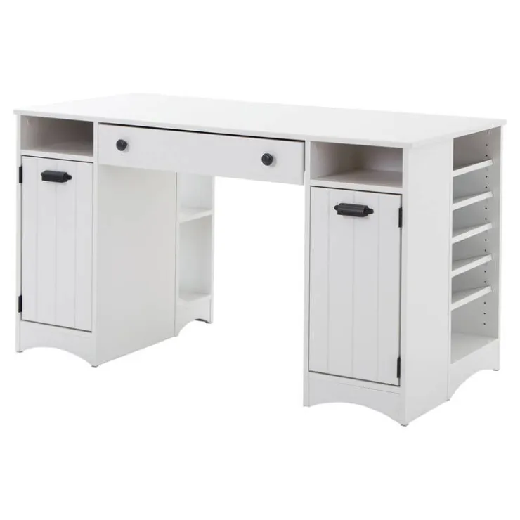 Meubles South Shore Craft Table with Storage - South Shore PURE WHITE Clearance