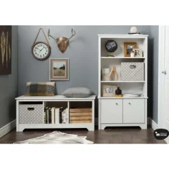 Meubles South Shore Cubby Storage Bench - South Shore PURE WHITE Best