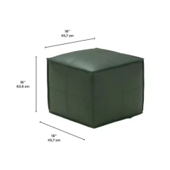 Cube Pouf - GREEN Clearance