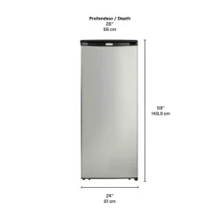 Danby 8,5 Cu Ft Freezer , Vertical, 24" - DUFM085A4BSL Stainless Online