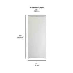 Danby 10,1 Cu Ft Freezer , Vertical, 24
