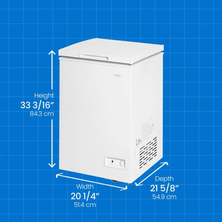 Danby 3,5 Cu Ft Freezer , Honrizontal, 20.25" - DCF035A6WM White Outlet