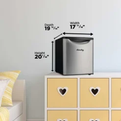Danby 1,7 Cu Ft Refrigeraor Compact - DAR017A3BSLDB Stainless Best