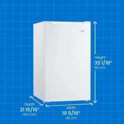 Danby 4,4 Cu Ft Refrigerator Compact - DCR044B1WM White New