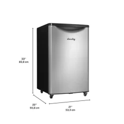 Danby 4,4 Cu Ft Refrigerator Compact - DAR044A6BSLD Stainless Best