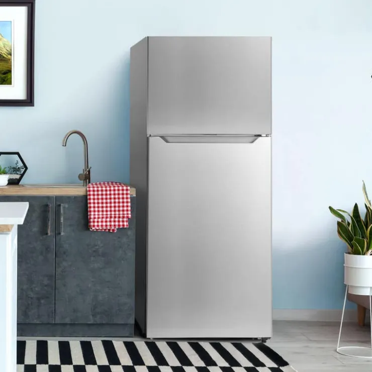 Danby 28 in 14,2 Cu ft Refrigerator Top Freezer - DFF142E1SSDB Stainless Clearance