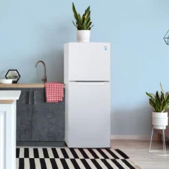 Danby 24 in 11 Cu ft Refrigerator Top Freezer - DFF116B2WDBL White Hot