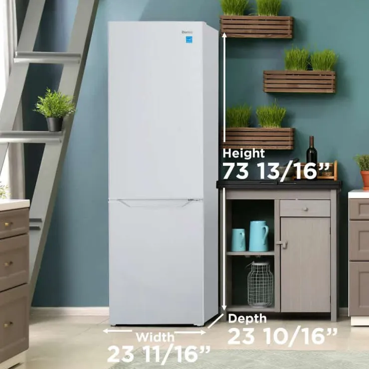 Danby 24 In 10 Cu Ft Refrigerator Bottom Freezer - DBMF100B1WDB White Discount