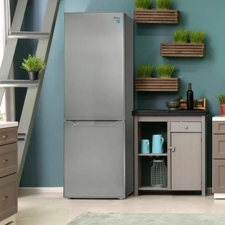 Danby 25 In 10 Cu Ft Refrigerator Bottom Freezer - DBMF100B1SLDB Stainless Clearance