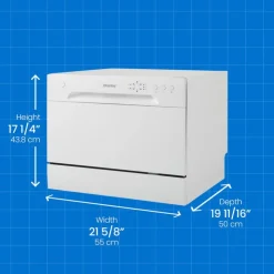Danby Dishwasher Portable 21.75" 52dB - DDW621WDB White Discount