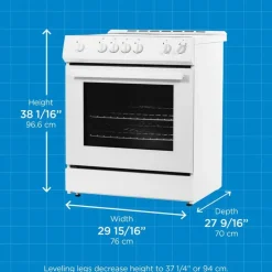 Danby Range 30" Electric Glass-Ceramic - DRRM300WC White