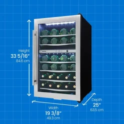 Danby Wine Cooler 20" - DWC040A3BSSDD Stainless New