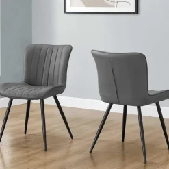 Monarch Dining chairs (set of 2) - Grey Outlet