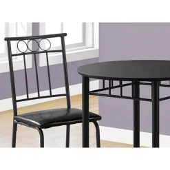 Monarch Dining set - 3pcs set / metal and top - Black Hot