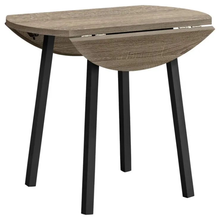 Monarch Dining set - 3pcs set / top / black metal Dark Taupe