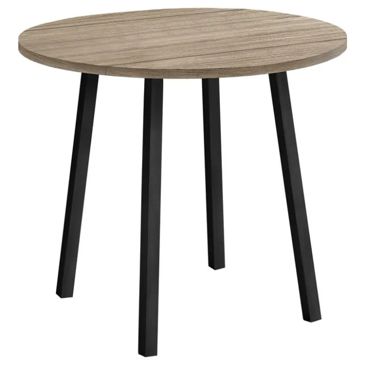 Monarch Dining set - 3pcs set / top / black metal Dark Taupe