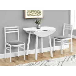 Monarch Dining set - 3pcs set / top / metal White New