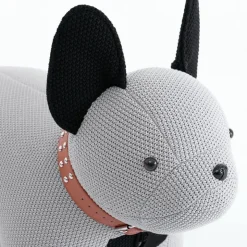 Dog-Shaped Kids Pouf – 27.6" x 13.8" x 13.8" Grey Clearance