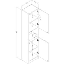 Meubles South Shore 2-door bookcase - South Shore Pure White Clearance