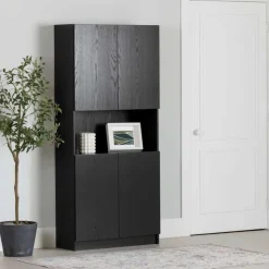 Meubles South Shore 4-door bookcase - South Shore Black Oak