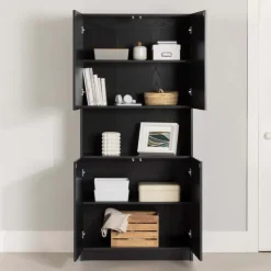 Meubles South Shore 4-door bookcase - South Shore Black Oak