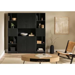 Meubles South Shore 4-door bookcase - South Shore Black Oak