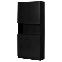 Meubles South Shore 4-door bookcase - South Shore Black Oak