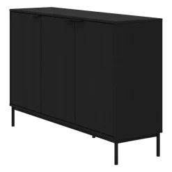 Nexera 3-Door Buffet Black karsima