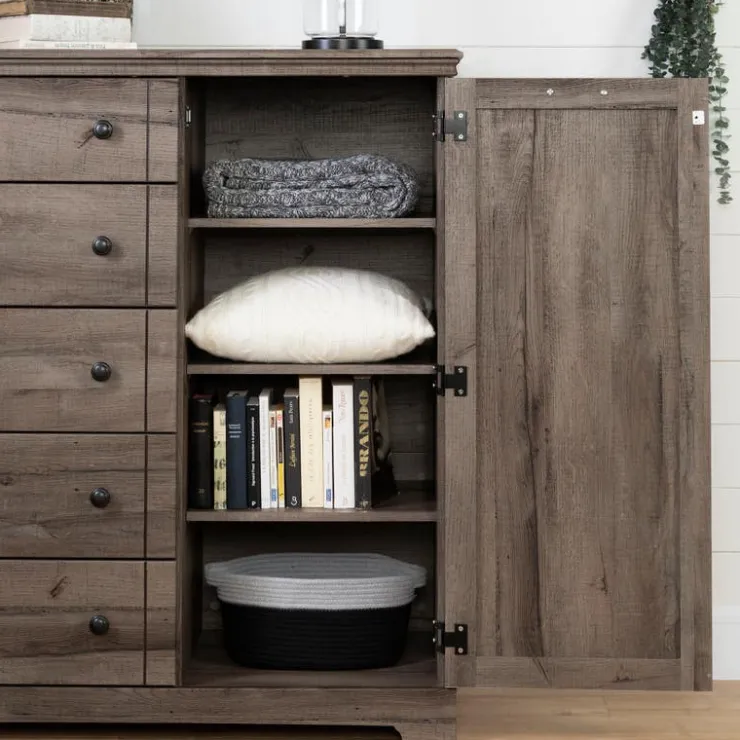 Meubles South Shore Door Chest With 5 Drawers - South Shore FALL OAK Sale