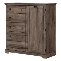 Meubles South Shore Door Chest With 5 Drawers - South Shore FALL OAK Sale