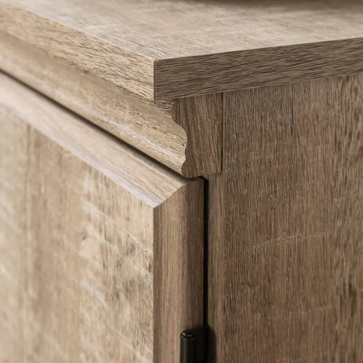 Meubles South Shore 4-Door Storage Cabinet - South Shore Weathered Oak Online