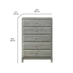 5-Drawer Chest Grey Online