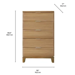 5-Drawer Chest Natural Hot