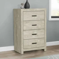 Monarch 4-Drawer Chest Oak Clearance