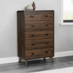 Monarch 5-Drawer Chest Walnut Outlet