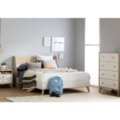 Meubles South Shore 5-Drawer Chest - South Shore Soft Elm and White Clearance