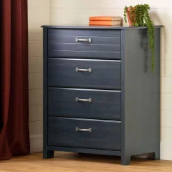 Meubles South Shore 4-Drawer Chest - South Shore BLUEBERRY