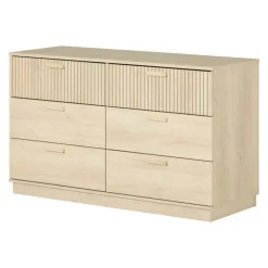 Meubles South Shore 6-Drawer Chest - South Shore Bleached Oak Best