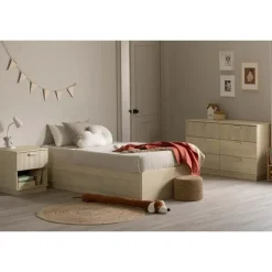 Meubles South Shore 6-Drawer Chest - South Shore Bleached Oak Best