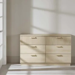 Meubles South Shore 6-Drawer Chest - South Shore Bleached Oak Best