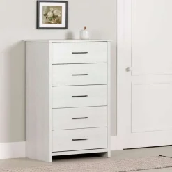 Meubles South Shore 5-Drawer Chest - South Shore White Pine Clearance