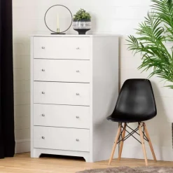Meubles South Shore 5-Drawer Chest - South Shore PURE WHITE Hot