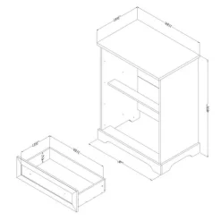 Meubles South Shore 4-Drawer Chest - South Shore White Outlet