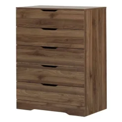 Meubles South Shore 5-Drawer Chest - South Shore NATURAL WALNUT Outlet