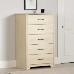 Meubles South Shore 5-Drawer Chest - South Shore Bleached Oak New