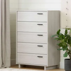 Meubles South Shore 5-Drawer Chest - South Shore WINTER OAK Discount