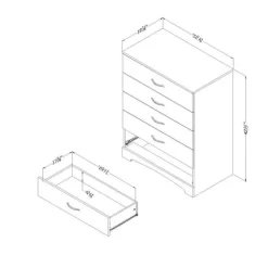 Meubles South Shore 5-Drawer Chest - South Shore PURE WHITE Online